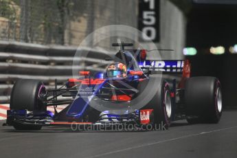 World © Octane Photographic Ltd. Formula 1 - Monaco Grand Prix - Practice 2. Daniil Kvyat - Scuderia Toro Rosso STR12. Monte Carlo, Monaco. Wednesday 24th May 2017. Digital Ref: 1832CB1L9443