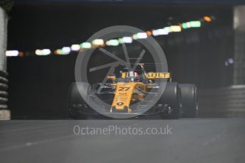 World © Octane Photographic Ltd. Formula 1 - Monaco Grand Prix - Practice 2. Nico Hulkenberg - Renault Sport F1 Team R.S.17. Monte Carlo, Monaco. Wednesday 24th May 2017. Digital Ref: 1832CB1L9463