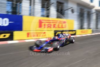 World © Octane Photographic Ltd. Formula 1 - Monaco Grand Prix - Practice 2. Carlos Sainz - Scuderia Toro Rosso STR12. Monte Carlo, Monaco. Wednesday 24th May 2017. Digital Ref: 1832CB2D0108