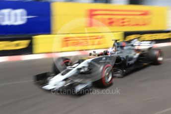 World © Octane Photographic Ltd. Formula 1 - Monaco Grand Prix - Practice 2. Romain Grosjean - Haas F1 Team VF-17. Monte Carlo, Monaco. Wednesday 24th May 2017. Digital Ref: 1832CB2D0117