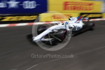 World © Octane Photographic Ltd. Formula 1 - Monaco Grand Prix - Practice 2. Felipe Massa - Williams Martini Racing FW40. Monte Carlo, Monaco. Wednesday 24th May 2017. Digital Ref: 1832CB2D0175