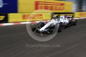 World © Octane Photographic Ltd. Formula 1 - Monaco Grand Prix - Practice 2. Lance Stroll - Williams Martini Racing FW40. Monte Carlo, Monaco. Wednesday 24th May 2017. Digital Ref: 1832CB2D0178