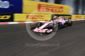 World © Octane Photographic Ltd. Formula 1 - Monaco Grand Prix - Practice 2. Sergio Perez - Sahara Force India VJM10. Monte Carlo, Monaco. Wednesday 24th May 2017. Digital Ref: 1832CB2D0180