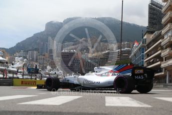 World © Octane Photographic Ltd. Formula 1 - Monaco Grand Prix - Practice 2. Felipe Massa - Williams Martini Racing FW40. Monte Carlo, Monaco. Wednesday 24th May 2017. Digital Ref: 1832CB2D0192