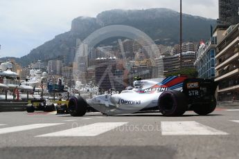World © Octane Photographic Ltd. Formula 1 - Monaco Grand Prix - Practice 2. Lance Stroll - Williams Martini Racing FW40. Monte Carlo, Monaco. Wednesday 24th May 2017. Digital Ref: 1832CB2D0195