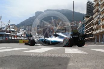World © Octane Photographic Ltd. Formula 1 - Monaco Grand Prix - Practice 2. Valtteri Bottas - Mercedes AMG Petronas F1 W08 EQ Energy+. Monte Carlo, Monaco. Wednesday 24th May 2017. Digital Ref: 1832CB2D0210