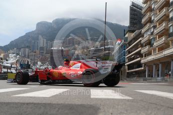 World © Octane Photographic Ltd. Formula 1 - Monaco Grand Prix - Practice 2. Kimi Raikkonen - Scuderia Ferrari SF70H. Monte Carlo, Monaco. Wednesday 24th May 2017. Digital Ref: 1832CB2D0216