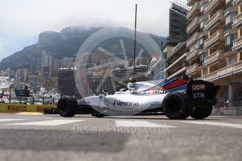 World © Octane Photographic Ltd. Formula 1 - Monaco Grand Prix - Practice 2. Lance Stroll - Williams Martini Racing FW40. Monte Carlo, Monaco. Wednesday 24th May 2017. Digital Ref: 1832CB2D0227