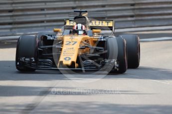 World © Octane Photographic Ltd. Formula 1 - Monaco Grand Prix - Practice 2. Nico Hulkenberg - Renault Sport F1 Team R.S.17. Monte Carlo, Monaco. Wednesday 24th May 2017. Digital Ref: 1832LB1D7185
