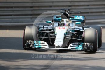 World © Octane Photographic Ltd. Formula 1 - Monaco Grand Prix - Practice 2. Lewis Hamilton - Mercedes AMG Petronas F1 W08 EQ Energy+. Monte Carlo, Monaco. Wednesday 24th May 2017. Digital Ref: 1832LB1D7208