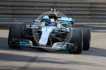 World © Octane Photographic Ltd. Formula 1 - Monaco Grand Prix - Practice 2. Valtteri Bottas - Mercedes AMG Petronas F1 W08 EQ Energy+. Monte Carlo, Monaco. Wednesday 24th May 2017. Digital Ref: 1832LB1D7243