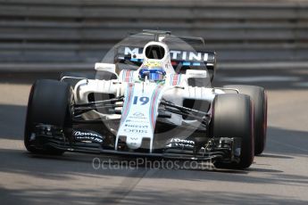 World © Octane Photographic Ltd. Formula 1 - Monaco Grand Prix - Practice 2. Felipe Massa - Williams Martini Racing FW40. Monte Carlo, Monaco. Wednesday 24th May 2017. Digital Ref: 1832LB1D7369