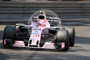World © Octane Photographic Ltd. Formula 1 - Monaco Grand Prix - Practice 2. Esteban Ocon - Sahara Force India VJM10. Monte Carlo, Monaco. Wednesday 24th May 2017. Digital Ref: 1832LB1D7375