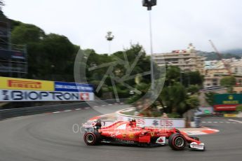 World © Octane Photographic Ltd. Formula 1 - Monaco Grand Prix - Practice 2. Kimi Raikkonen - Scuderia Ferrari SF70H. Monte Carlo, Monaco. Wednesday 24th May 2017. Digital Ref: 1832LB5D0257