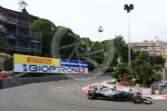 World © Octane Photographic Ltd. Formula 1 - Monaco Grand Prix - Practice 2. Romain Grosjean - Haas F1 Team VF-17. Monte Carlo, Monaco. Wednesday 24th May 2017. Digital Ref: 1832LB5D0272