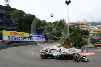 World © Octane Photographic Ltd. Formula 1 - Monaco Grand Prix - Practice 2. Romain Grosjean - Haas F1 Team VF-17. Monte Carlo, Monaco. Wednesday 24th May 2017. Digital Ref: 1832LB5D0280