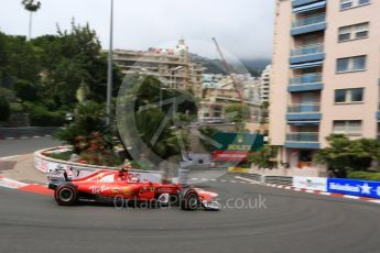 World © Octane Photographic Ltd. Formula 1 - Monaco Grand Prix - Practice 2. Kimi Raikkonen - Scuderia Ferrari SF70H. Monte Carlo, Monaco. Wednesday 24th May 2017. Digital Ref: 1832LB5D0317