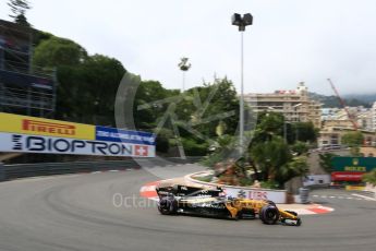 World © Octane Photographic Ltd. Formula 1 - Monaco Grand Prix - Practice 2. Jolyon Palmer - Renault Sport F1 Team R.S.17. Monte Carlo, Monaco. Wednesday 24th May 2017. Digital Ref: 1832LB5D0352