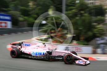 World © Octane Photographic Ltd. Formula 1 - Monaco Grand Prix - Practice 2. Esteban Ocon - Sahara Force India VJM10. Monte Carlo, Monaco. Wednesday 24th May 2017. Digital Ref: 1832LB5D0438