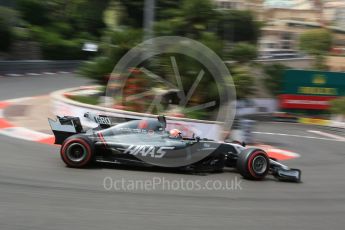 World © Octane Photographic Ltd. Formula 1 - Monaco Grand Prix - Practice 2. Romain Grosjean - Haas F1 Team VF-17. Monte Carlo, Monaco. Wednesday 24th May 2017. Digital Ref: 1832LB5D0479