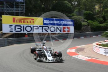 World © Octane Photographic Ltd. Formula 1 - Monaco Grand Prix - Practice 2. Romain Grosjean - Haas F1 Team VF-17. Monte Carlo, Monaco. Wednesday 24th May 2017. Digital Ref: 1832LB5D0612