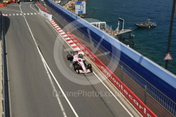 World © Octane Photographic Ltd. Formula 1 - Monaco Grand Prix - Practice 2. Esteban Ocon - Sahara Force India VJM10. Monte Carlo, Monaco. Wednesday 24th May 2017. Digital Ref: 1832LB5D0774