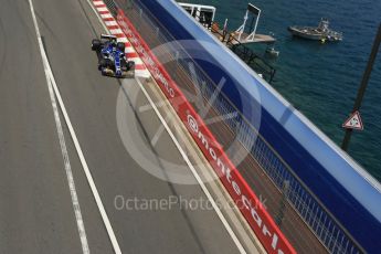 World © Octane Photographic Ltd. Formula 1 - Monaco Grand Prix - Practice 2. Pascal Wehrlein – Sauber F1 Team C36. Monte Carlo, Monaco. Wednesday 24th May 2017. Digital Ref: 1832LB5D0801