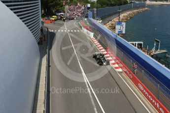 World © Octane Photographic Ltd. Formula 1 - Monaco Grand Prix - Practice 2. Romain Grosjean - Haas F1 Team VF-17. Monte Carlo, Monaco. Wednesday 24th May 2017. Digital Ref: 1832LB5D0887