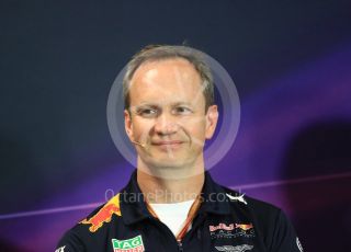 World © Octane Photographic Ltd. Formula 1 - Monaco Grand Prix – FIA Team Press Conference. Paul Monaghan - Chief Engineer of Red Bull Racing. Monte Carlo, Monaco. Thursday 25th May 2017. Digital Ref: 1833LB1D7471