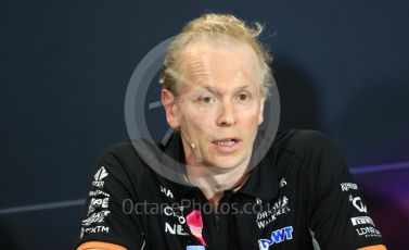World © Octane Photographic Ltd. Formula 1 - Monaco Grand Prix – FIA Team Press Conference. Andy Green - Technical director at Sahara Force India. Monte Carlo, Monaco. Thursday 25th May 2017. Digital Ref: 1833LB1D7478