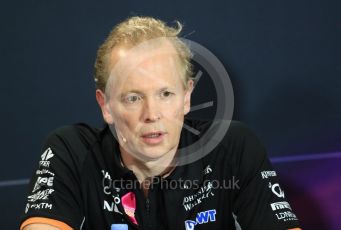 World © Octane Photographic Ltd. Formula 1 - Monaco Grand Prix – FIA Team Press Conference. Andy Green - Technical director at Sahara Force India. Monte Carlo, Monaco. Thursday 25th May 2017. Digital Ref: 1833LB1D7488