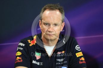 World © Octane Photographic Ltd. Formula 1 - Monaco Grand Prix – FIA Team Press Conference. Paul Monaghan - Chief Engineer of Red Bull Racing. Monte Carlo, Monaco. Thursday 25th May 2017. Digital Ref: 1833LB1D7521