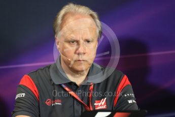 World © Octane Photographic Ltd. Formula 1 - Monaco Grand Prix – FIA Team Press Conference. Gene Haas - Founder and Chairman of Haas F1 Team. Monte Carlo, Monaco. Thursday 25th May 2017. Digital Ref: 1833LB1D7526
