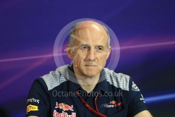 World © Octane Photographic Ltd. Formula 1 - Monaco Grand Prix – FIA Team Press Conference. Franz Tost – Team Principal of Scuderia Toro Rosso. Monte Carlo, Monaco. Thursday 25th May 2017. Digital Ref: 1833LB1D7553