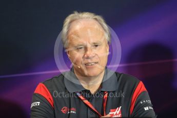 World © Octane Photographic Ltd. Formula 1 - Monaco Grand Prix – FIA Team Press Conference. Gene Haas - Founder and Chairman of Haas F1 Team. Monte Carlo, Monaco. Thursday 25th May 2017. Digital Ref: 1833LB1D7591