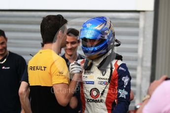 World © Octane Photographic Ltd. Formula 1 - Monaco Formula Renault Eurocup Qualifying. Will Palmer – R-ace GP with brother Jolyon Palmer - Renault Sport F1 Team . Monaco, Monte Carlo. Friday 26th May 2017. Digital Ref: