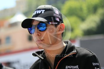 World © Octane Photographic Ltd. Formula 1 - Monaco Grand Prix Setup. Esteban Ocon - Sahara Force India VJM10. Monaco, Monte Carlo. Wednesday 24th May 2017. Digital Ref: