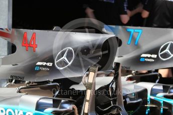 World © Octane Photographic Ltd. Formula 1 - Monaco Grand Prix Setup. Lewis Hamilton and Valtteri Bottas - Mercedes AMG Petronas F1 W08 EQ Energy+. Monaco, Monte Carlo. Wednesday 24th May 2017. Digital Ref: