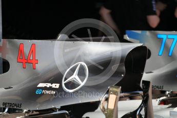 World © Octane Photographic Ltd. Formula 1 - Monaco Grand Prix Setup. Lewis Hamilton and Valtteri Bottas - Mercedes AMG Petronas F1 W08 EQ Energy+. Monaco, Monte Carlo. Wednesday 24th May 2017. Digital Ref: