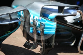 World © Octane Photographic Ltd. Formula 1 - Monaco Grand Prix Setup. Mercedes AMG Petronas F1 W08 EQ Energy+. Monaco, Monte Carlo. Wednesday 24th May 2017. Digital Ref: