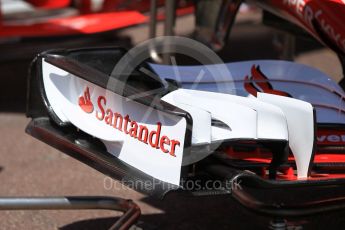 World © Octane Photographic Ltd. Formula 1 - Monaco Grand Prix Setup. Scuderia Ferrari SF70H. Monaco, Monte Carlo. Wednesday 24th May 2017. Digital Ref: