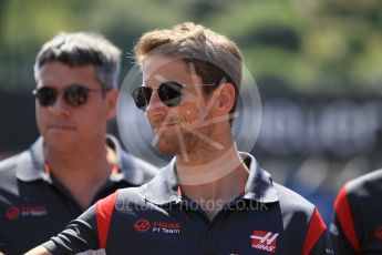 World © Octane Photographic Ltd. Formula 1 - Monaco Grand Prix Setup. Romain Grosjean - Haas F1 Team VF-17. Monaco, Monte Carlo. Wednesday 24th May 2017. Digital Ref: