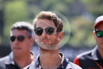 World © Octane Photographic Ltd. Formula 1 - Monaco Grand Prix Setup. Romain Grosjean - Haas F1 Team VF-17. Monaco, Monte Carlo. Wednesday 24th May 2017. Digital Ref: