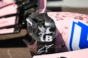 World © Octane Photographic Ltd. Formula 1 - Monaco Grand Prix Setup. Sahara Force India VJM10. Monaco, Monte Carlo. Wednesday 24th May 2017. Digital Ref: