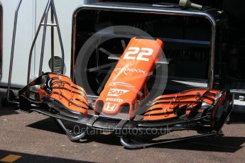 World © Octane Photographic Ltd. Formula 1 - Monaco Grand Prix Setup. Jenson Button - McLaren Honda MCL32. Monaco, Monte Carlo. Wednesday 24th May 2017. Digital Ref: