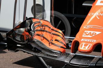 World © Octane Photographic Ltd. Formula 1 - Monaco Grand Prix Setup. Jenson Button - McLaren Honda MCL32. Monaco, Monte Carlo. Wednesday 24th May 2017. Digital Ref: