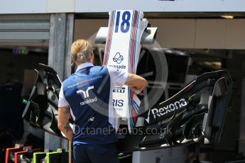 World © Octane Photographic Ltd. Formula 1 - Monaco Grand Prix Setup. Lance Stroll - Williams Martini Racing FW40. Monaco, Monte Carlo. Wednesday 24th May 2017. Digital Ref: