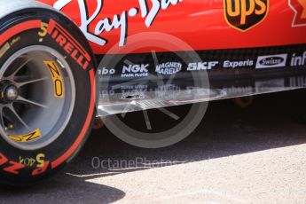 World © Octane Photographic Ltd. Formula 1 - Monaco Grand Prix Setup. Scuderia Ferrari SF70H. Monaco, Monte Carlo. Wednesday 24th May 2017. Digital Ref: