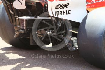 World © Octane Photographic Ltd. Formula 1 - Monaco Grand Prix Setup. Scuderia Ferrari SF70H. Monaco, Monte Carlo. Wednesday 24th May 2017. Digital Ref: