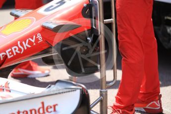 World © Octane Photographic Ltd. Formula 1 - Monaco Grand Prix Setup. Scuderia Ferrari SF70H. Monaco, Monte Carlo. Wednesday 24th May 2017. Digital Ref: